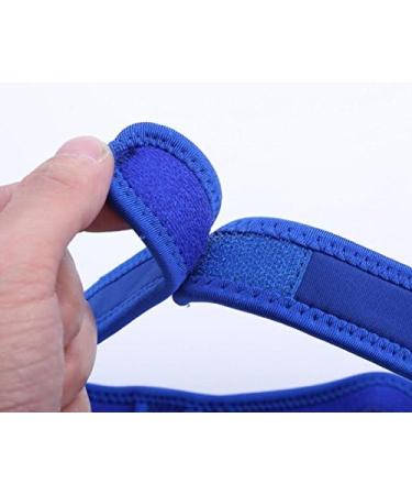 Snore Stop Belt Anti Snoring CPAP Chin Strap - Blue | Sleep Apnea Jaw Solution TMJ - Best Quality - Buy Online on GoSupps.com