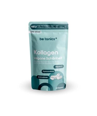 be tanics Collagen Vegan Beauty (60 capsules for skin/hair/connective tissue with biotin and copper dietary supplement) 1010101
