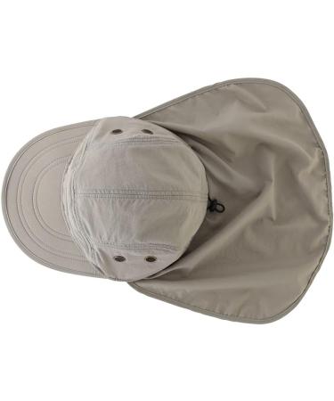 Magracy Men's Summer UPF 50+ Fisherman Hat with Neck Flap - Lightweight Sun Protection Cap in Light Grey | International Shipping Available - Buy Online on GoSupps.com