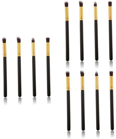 FOYTOKI 12 Pcs Eye Make-up Brush Kit Creme Eyeshadows Eyeliner Makeup Pencil Glitter Eyeshadow Black - Buy Online on GoSupps.com