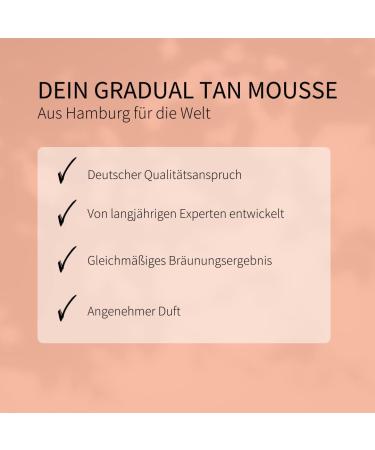 Gradual Tanning Mousse for the body - Vegan and cruelty-free self-tanning mousse for daily application the mousse moisturizes and ensures an individual tan - Buy Online on GoSupps.com