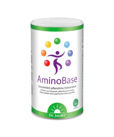 Dr.Jacob s Aminobase 345 g can for base fasting I full -fledged basic grinding set with herbal protein and organic minerals I with zinc magnesium potassium calcium vitamin