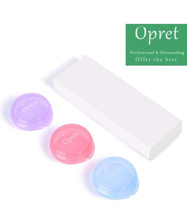 Portable Opret Tablet Box - Compact Pill Organizer for Vitamins & Fish Oil (3 Compartment Blue/Purple/Pink) - Buy Online on GoSupps.com