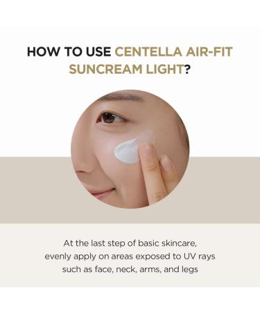 SKIN1004 Madagascar Centella Air-fit Suncream Light 1.69 fl. oz (50ml) - UV Protection with Centella Extract - Buy Now! - Buy Online on GoSupps.com