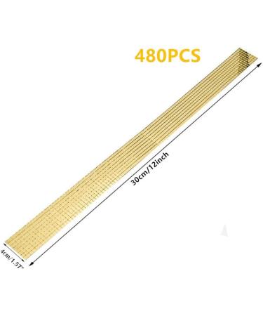 7200Pcs Self-Adhesive Gold Mirror Mosaic Tiles - Craft DIY Square Glass Tiles - 15 Sheets - Buy Online on GoSupps.com
