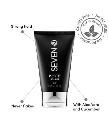 SEVEN Kente SCULPT Strong Hold Hair Gel - 4 fl. oz | Premium Hair Styling for All Hair Types | International Shipping Available - Buy Online on GoSupps.com