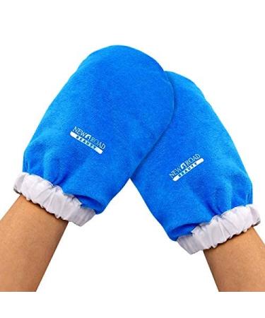 New Road Beauty Paraffin Wax Bath Glove & Bootie Set - Blue | Heat Therapy Insulated Terry Cloth for Paraffin Wax Treatment - Buy Online on GoSupps.com