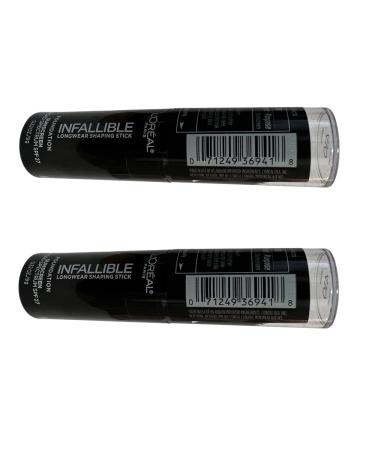 Pack of 2 L'oreal Paris Infallible Longwear Shaping Stick Foundation Cocoa 410 - Buy Online on GoSupps.com
