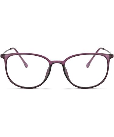 Lasree Fashion Glasses - Full Rims for Myopia -3.50 Lenses Stylish Purple Frames for Everyday Use - Men's Distance Glasses - Buy Online on GoSupps.com