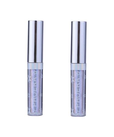 FRCOLOR 2pcs Liquid Eyeliner Colored Eyeliners Glitter Eyeshadow Glitter Powder Liquid Eyeshadow Flash