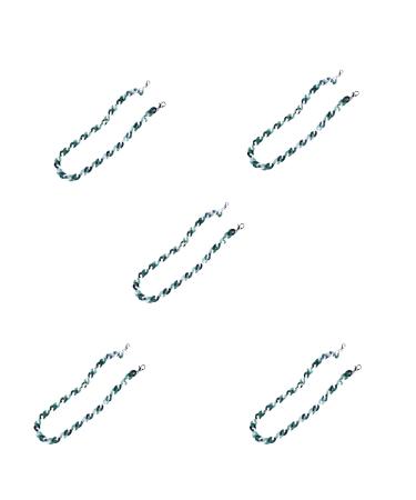 SBTRKT 5 pieces of acrylic fiber eye chain fashionable modern small and exquisite strong and does not fall off waterproof is not broken suitable for sunglasses sunglasses green-72cm