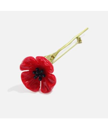 WIPPWER Pin Jewelry Gifts for Women Flowers Red Poppy Brooches for Women Remembrance Days Gifts Pins Brooches & Pins - Buy Online on GoSupps.com