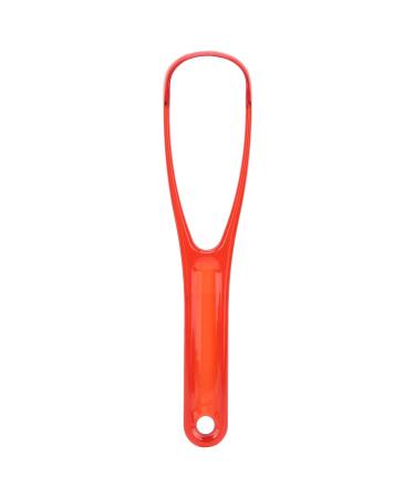 Tongue Brush Hygienic Portable Tongue Spatula for Breath (Red)