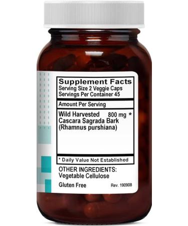 Kovite Kosher Cascara Sagrada Supplement - 90 Vegetarian Capsules - Buy Online on GoSupps.com