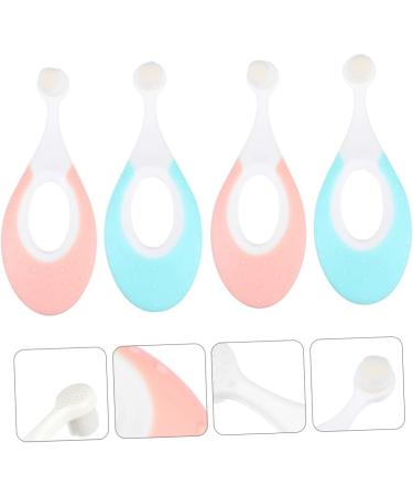 Ipetboom 4-Piece Children's 360 Toddler Toothbrush Set | Infant Oral Care Tool with Rubber Protection | Safe for 1-2 Years Old | Colorful Baby Toothbrushes - Buy Online on GoSupps.com