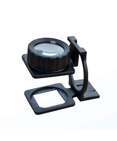 Magnifier Scale Glass 10x Latitude and Longitude Density Mirror to See Dot Textile Fabric Professional Inspection High Desk Magnifier Good Times