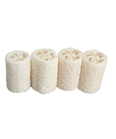 4 Pack Exfoliating Natural Loofah Bath Body Shower Sponge Scrubber - Premium Quality Luffa for Men and Women - Buy Online on GoSupps.com