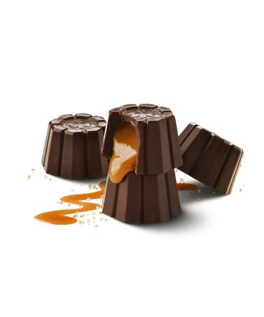 Niagara Chocolates 70% Dark Sea Salt Caramel Cups â€“ Premium Non-GMO Chocolate (4.5oz) - Buy Online on GoSupps.com