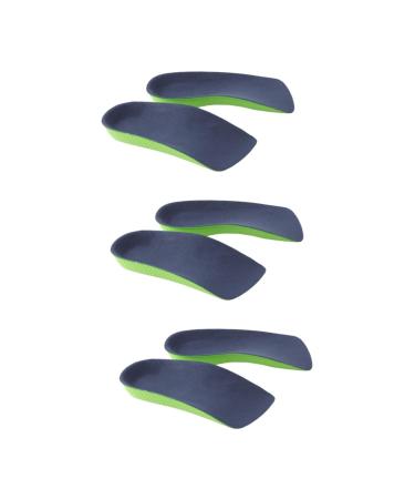Mobestech 3 Pairs Flat Foot Insoles Half Shoe Lifts Orthotic Insoles Arch Support Orthotic Insert O Legs Correction Arch Support Insert Orthotics for Man Eversion