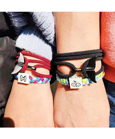 Shop OralGos Multilayer Milan Viking Bracelet & Whale Tail Bracelet for Men | Beach Jewelry in Blue - International Shipping Available - Buy Online on GoSupps.com