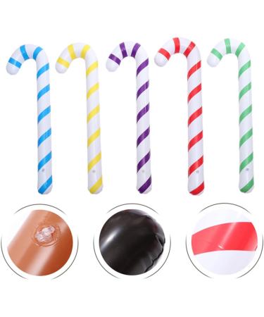 CIMAXIC 10pcs Inflatable Crutches Inflatable Candy Canes Christmas Balloon Pencil Candy Boxes Toys Joke Pvc - Buy Online on GoSupps.com