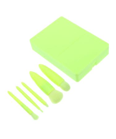 FRCOLOR Makeup Brush Set - 2 Sets Foundation Brushes & Makeup Mirror - Travel-Friendly Vanity Brushes - Ideal for Women - Artificial Fiber - Boxed Green 9.50x3.00x2.00CM - Buy Online on GoSupps.com