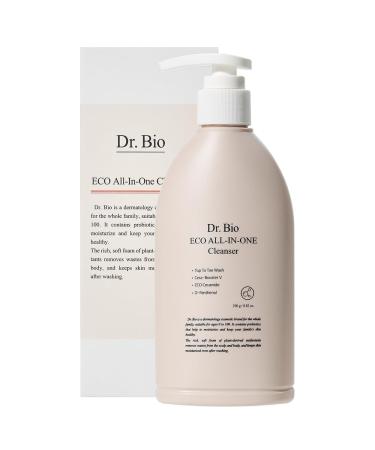 Dr.Bio Eco All-in-One Cleanser Face & Body Wash for Sensitive Skin with Ceramide Probiotics & Cica Vegan Fragrance-Free Mild Gentle Hydrating Cleanser Hypoallergenic Korean Skincare