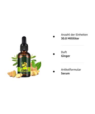 Hair Growth Serum - Ginger Oil for Stronger Hair | Hair Loss Solution for Men & Women | 1 Piece - Buy Online on GoSupps.com