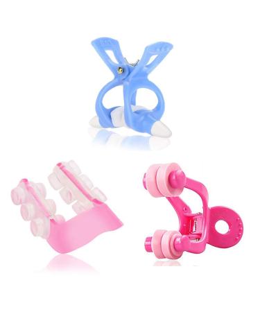 Nose Lift Up Shaping Clip Shaper Kit Nose Massager Roll Slimmer for Bridge Straightening Correction Nose Higher Set Face Soft Padded Beauty Tool (3Pcs/Set)