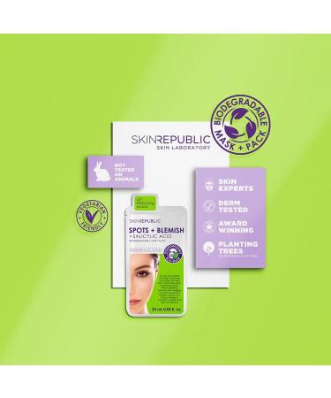 Skin Republic Spots and Blemish Face Mask For a More Even Complexion Helps Brighten Dark Spots 25ml TRIO - Buy Online on GoSupps.com