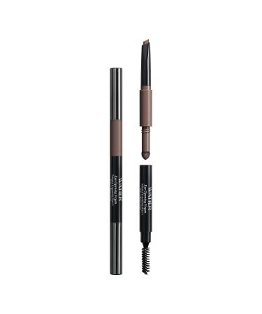Watier Eye Opening Vegan 3-in-1 Brow Liner Brun Universel Eyebrow Pencil with Jojoba Oil Shea Butter & Vitamin E Long-Lasting Transfer-Proof Smudge-Proof 0.6 g