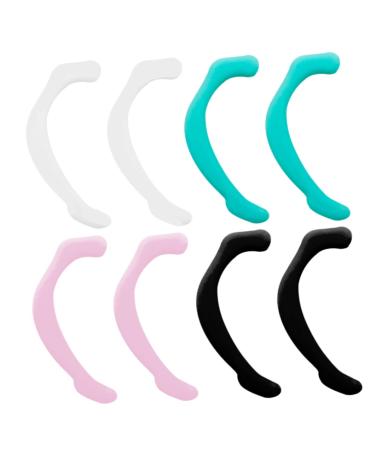 CliSpeed 4 pair reusable Setting buckle mouth protection diy ironing glasses Extension buckle extension buckle ear bracket hook rubber tape sewing tab buckle ears 6x3cm