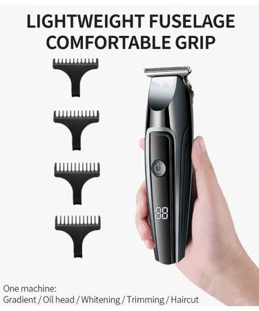 Professional Rechargeable Hair Clippers - Cordless Electric Hair Trimmers with LED Display - 2 Speeds Hair Cutting Kit (Gold - Buy Online on GoSupps.com