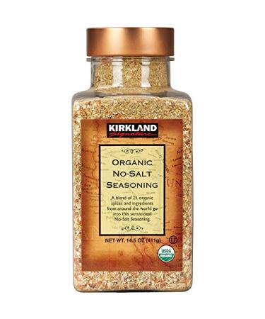 KS Kirkland Signature Organic No-Salt 21 Spice Blend Seasoning, 14.5 Ounce