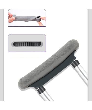 Crutches Fracture Underarm Telescopic Crutches Elderly Ankle Anti-slip Cane Young People Injured Children Double Crutch Auxiliary crutch small gift Silver Small - Buy Online on GoSupps.com