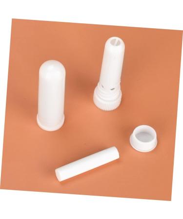Hemoton 5pcs Peppermint Essential Oil Nasal Inhaler Tubes - White Cosmetic Containers - Buy Online on GoSupps.com