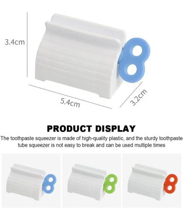 JORPETS 3 Pcs Toothpaste Squeezer Toothpaste Tube Squeezers Multi-Purpose Toothpaste Dispenser Stand Rotate Toothpaste Dispenser for Bathroom (Red/Blue/Green) - Buy Online on GoSupps.com