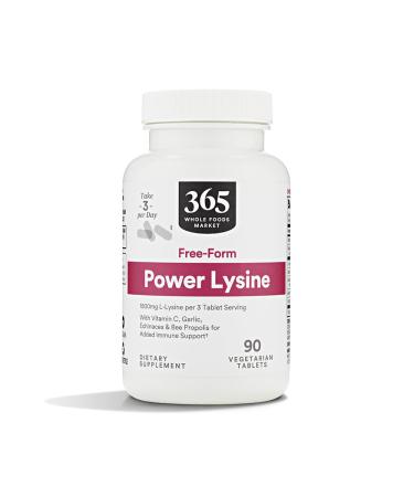 Whole Foods Market Lysine Power 90 Count 90 Count (Pack of 1)