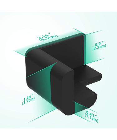 10Pcs Extra Thick Furniture Table Edge & Corner Guard | Baby Proofing Bumper Protector - Jumbo Size Value Pack (Black) - Buy Online on GoSupps.com