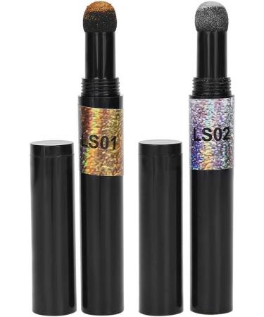 2 colors/set Chrome Air Cushion Nail Powder Pen Manicure Cushion Magic Pen Nail Glitter Mirror Powder Pen Manicure Tool for Home and Nail Salon - Buy Online on GoSupps.com