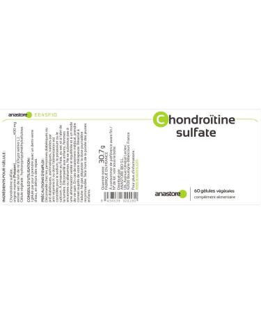 CHONDROITIN SULFATE * 400 mg / 60 capsules * Joints (joint pain inflammation) - Buy Online on GoSupps.com