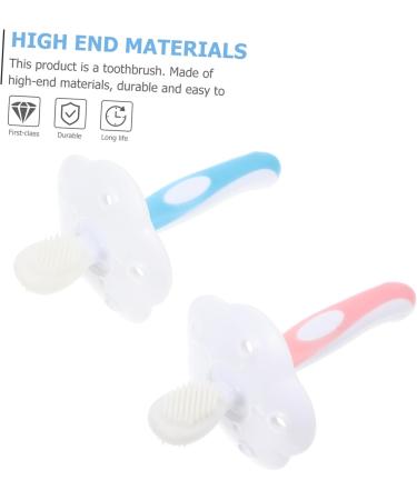 Healvian Toothbrush Tool Set for Baby Dental Care | Silicone Cleaning Brush & Accessories | Pink Tooth Cleaning Tools for Children - Buy Online on GoSupps.com
