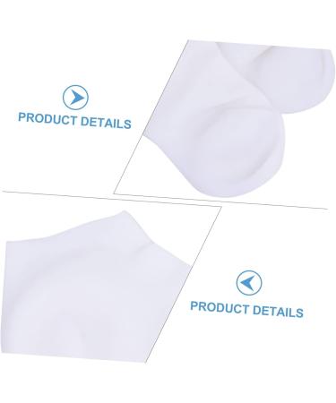 Ipetboom 1 Pair Protective Socks Gel Socks for Cracked Heels Moisturising Gloves Silicone Socks Moisturizing Socks for Cracked Feet Sebs Women's Moisture Cream Sole of Foot White - Buy Online on GoSupps.com