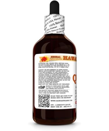 Quina (Cinchona Officinalis) Dry Bark Tincture, Made in Hawaii, All Natural, Vegan, Pure Liquid Extract - 4 fl.oz 4 Fl Oz (Pack of 1) - Buy Online on GoSupps.com