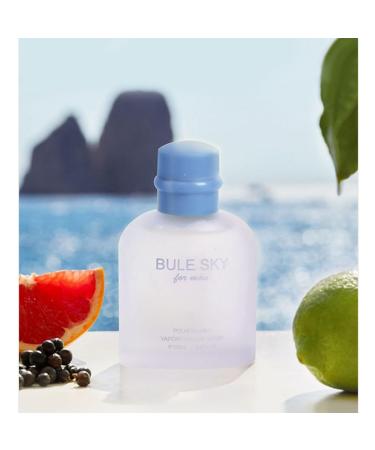 Blue Sky Man Perfume 110ml Eau De Parfum Vaporisateur Spray - Long Lasting Grapefruit Juniper Essential Oil From France - Buy Online on GoSupps.com