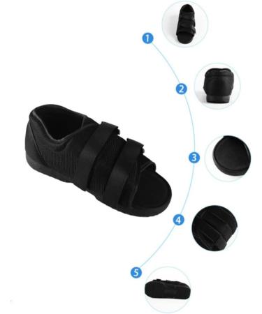 DOITOOL 2pcs Recovery Operative Toe Bunion Corrector Set - Adjustable Walker for Injured Wide Bunions Valgus Strap Thumb Men Black Shoe (27*10cmx2pcs) - Buy Online on GoSupps.com