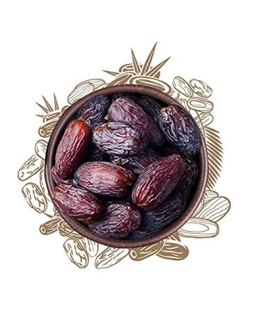 Sunnah Shop Jumbo Medjool Datteln 1kg from Palestine - Premium Medjoul |Honey -sweet royal dattles out of fresh harvest |Unique caramel taste |100% natural |Without additives |Vegan 1 kg (1 Pack)