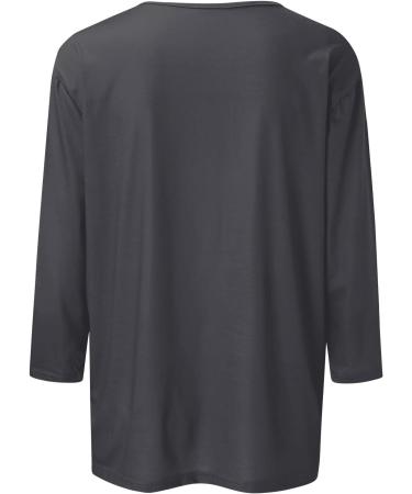 oelaio Breast Cancer Shirts Women Breast Cancer Awareness T-Shirts 3/4 Sleeve T Shirts for Women Loose Fit Pink Ribbon Tops Gray X-Large - Buy Online on GoSupps.com