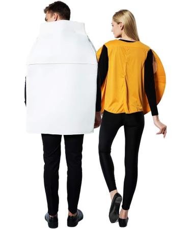 ReneeCho Couple Costume Halloween Food Cookies and Milk Carton Box Adult Men Women - Buy Online on GoSupps.com