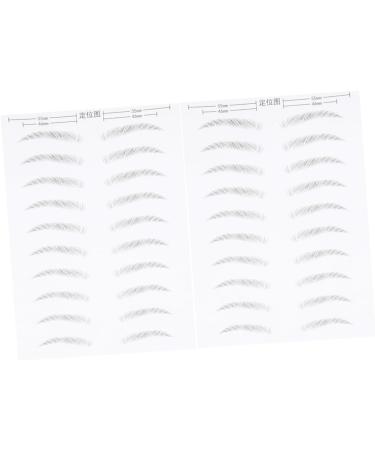 FOMIYES 6 Sheets Pairs Waterproof Stickers Realistic Waterproof Imitation Eyebrows Transfer Stickers Tool 3d - Buy Online on GoSupps.com